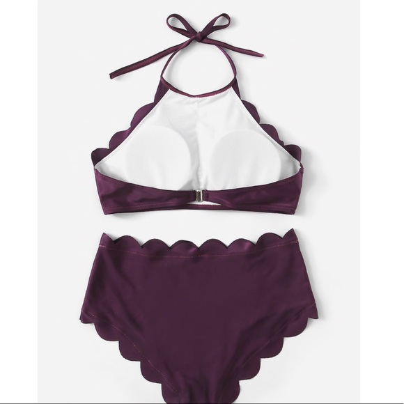 FLASH SALE 🎉 Purple High Waisted Bikini Swimsuit - Picture 2 of 4
